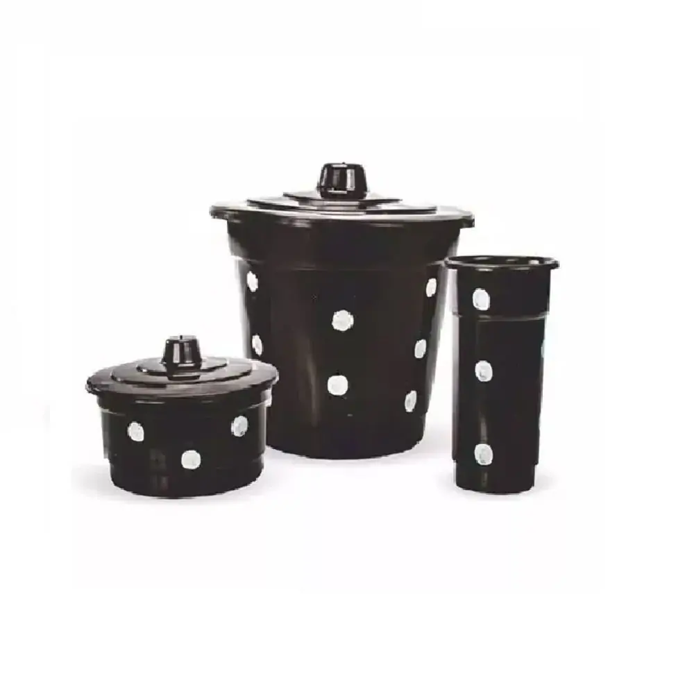 Kit Pia Poa Preto 3pcs 153