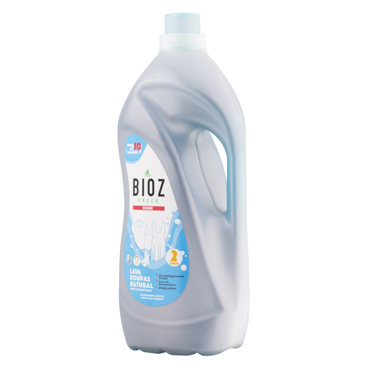 Lava Roupas Super Concentrado Natural Bioz Green Home Frasco 2l