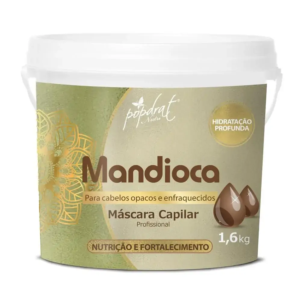 Creme De Tratamento Popdrat 1,6kg Mandioca