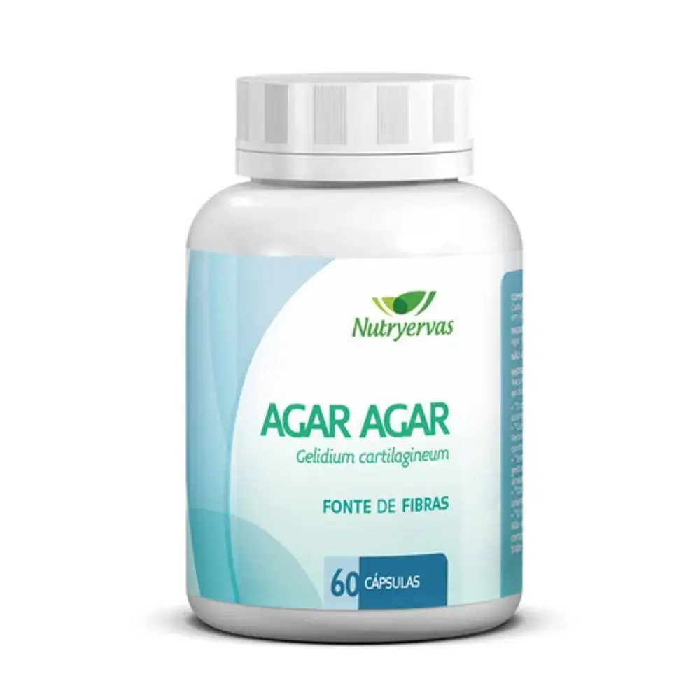 Agar Agar 60caps 410mg Nutry Ervas Geral