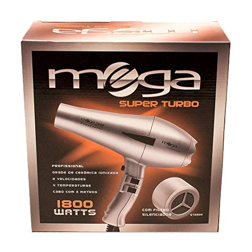 Mega Secador Super Turbo 2800 110v 1800w Preto