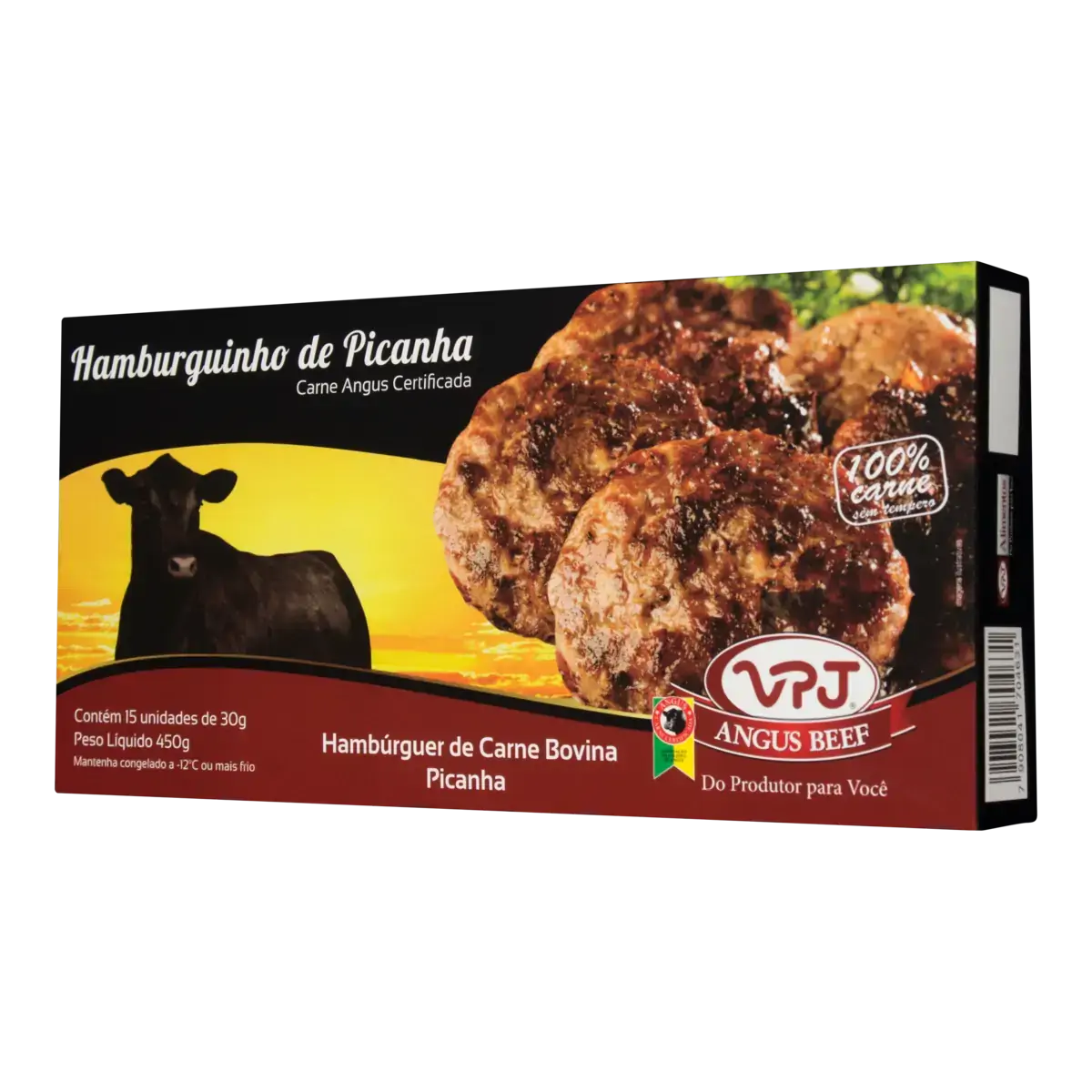 Hamburguinho de Picanha Angus Prime VPJ Caixa 450g