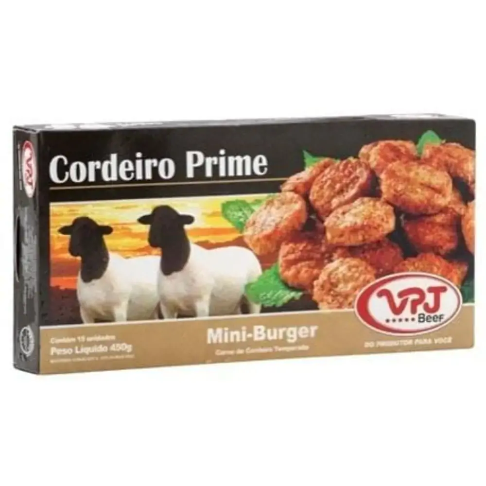 Mini Burguer Vpj Cordeiro 450g