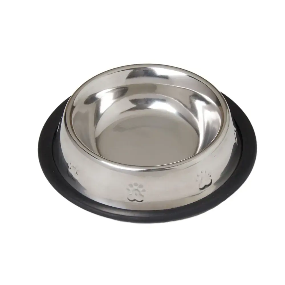 Comedouro Inox Relevo Pp