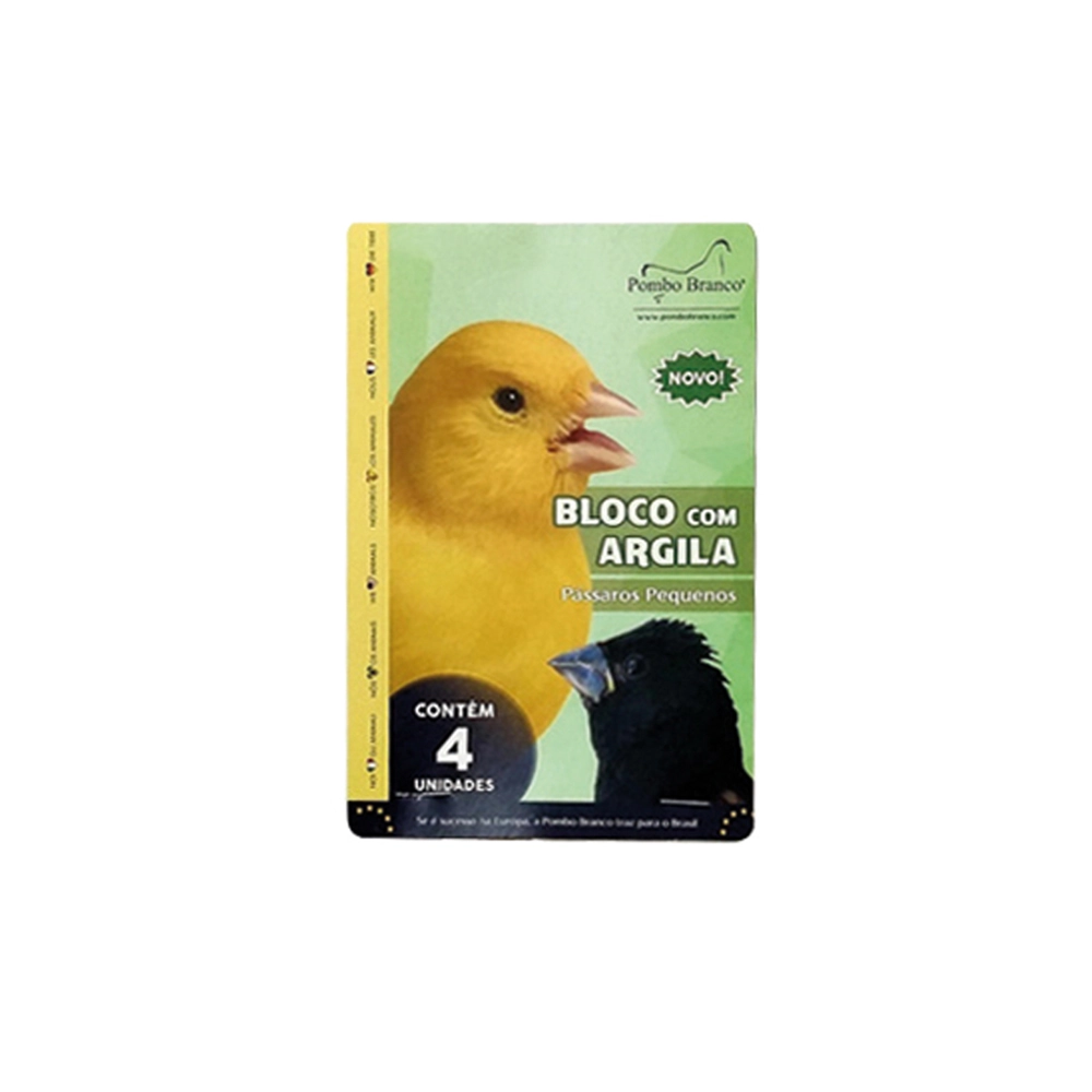 Bloco de Argila Carvão para Pássaros Animalíssimo Pequeno