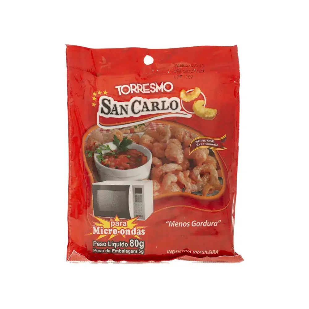 Torresmo Pre Frito P/ Microondas 80gr