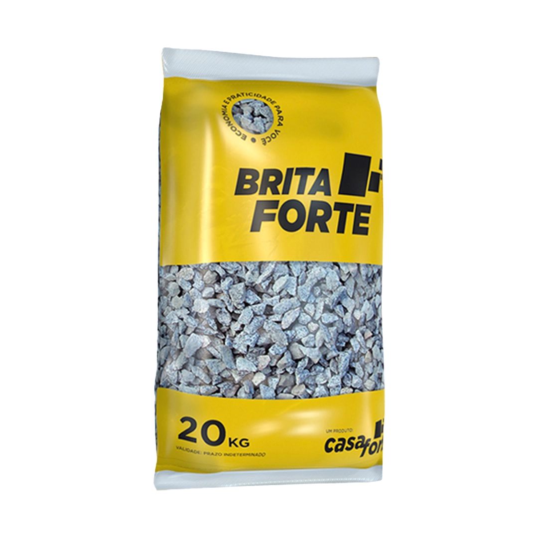Pedra Britada 1 Saco de 20Kg Casa Forte