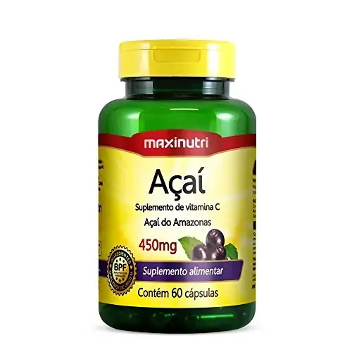 Açai 450 Mg 60 Cápsulas Maxinutri