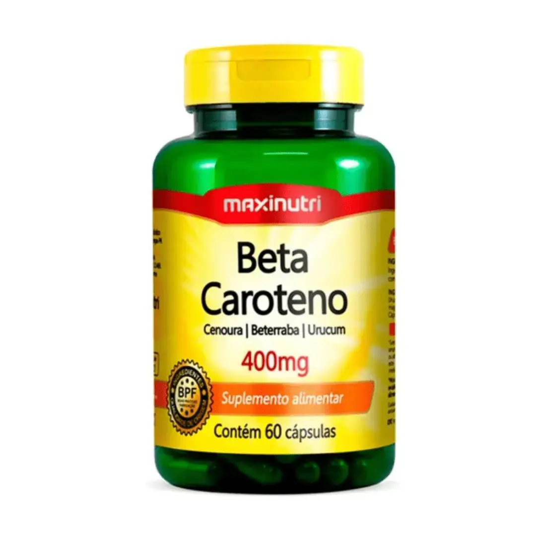 Beta Caroteno 400 Mg 60 Cápsulas - Maxinutri