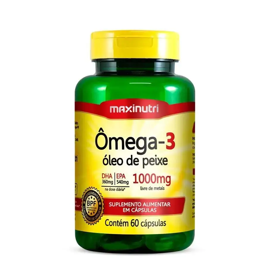 Ômega 3 1000mg 60 cápsulas - MaxiNutri