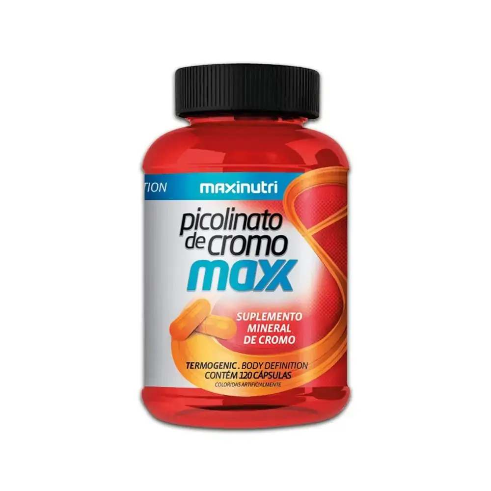 Picolinato de Cromo Maxx 35mcg c/ 120 Cápsulas Maxinutri