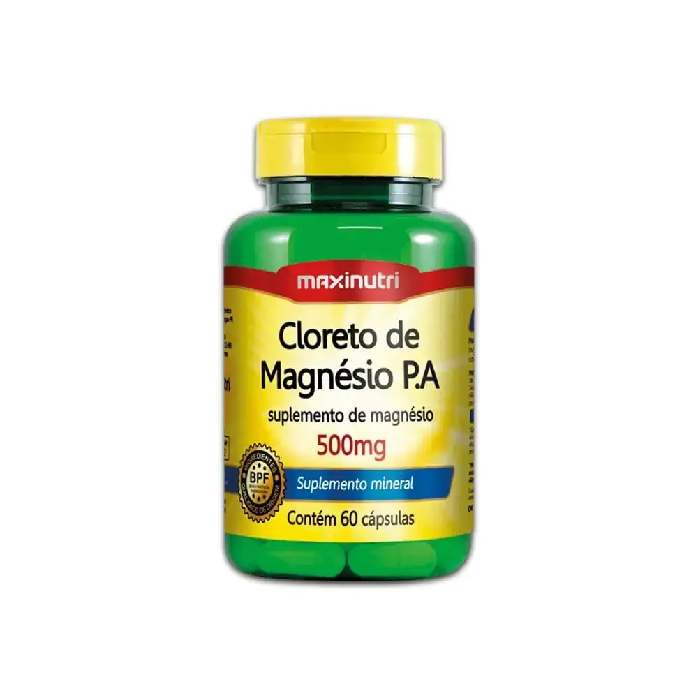 Cloreto de Magnésio P.A. 60 cápsulas - MaxiNutri