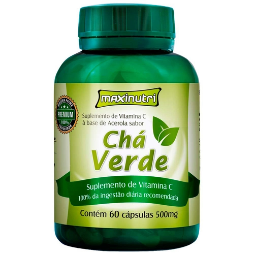 Chá Verde Acerola 60 Cápsulas Maxinutri