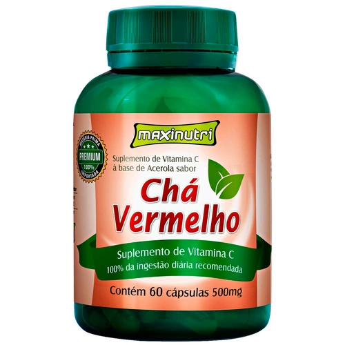 Chá Vermelho Acerola 60 Cápsulas Maxinutri