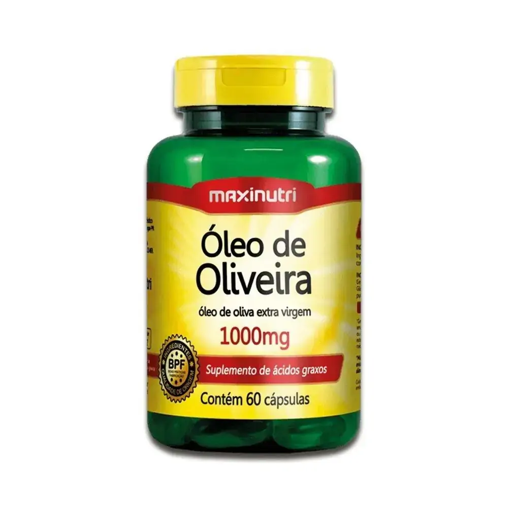 óleo De Oliva Em Cápsula 60 Cápsulas Maxinutri