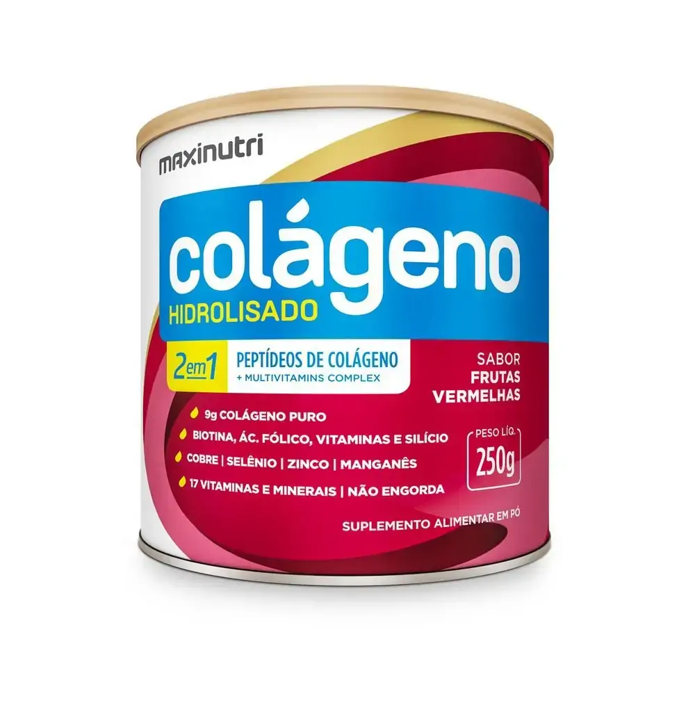 Colágeno Hidrolisado 2 em 1 250gr - MaxiNutri - Original