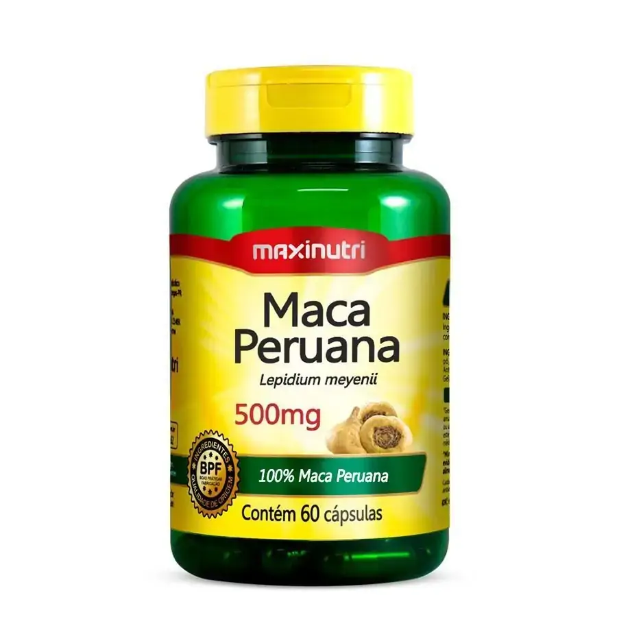 Maca Peruana 500mgr 60 cápsulas - MaxiNutri