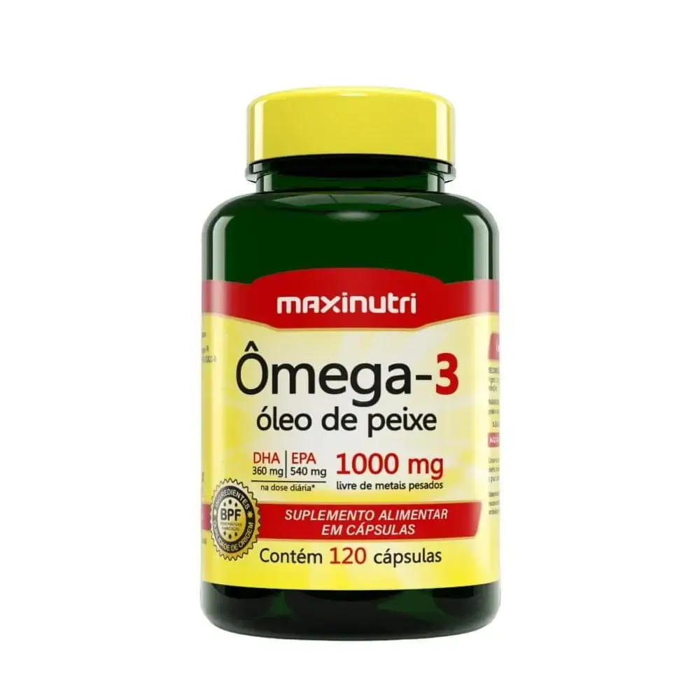 Ômega 3 1000mg 120 cápsulas - MaxiNutri