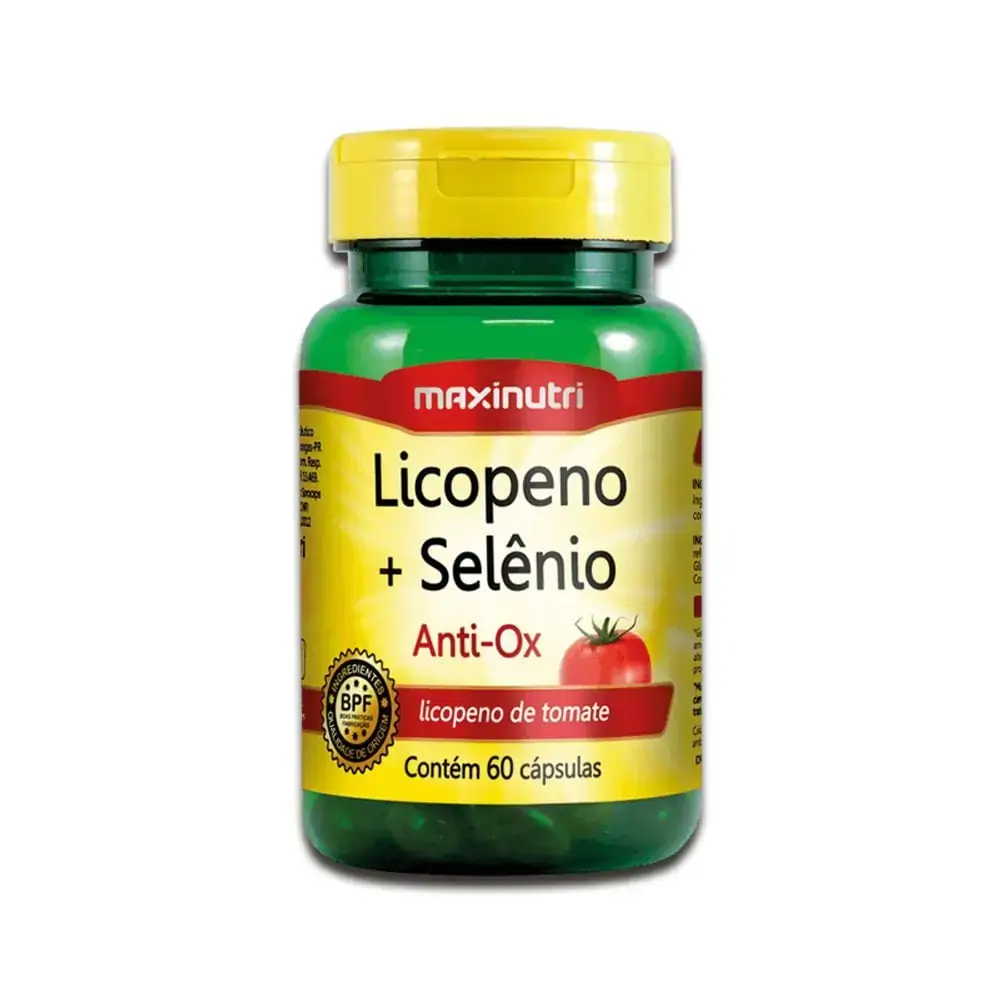 Licopeno + Selênio 60 cápsulas - MaxiNutri