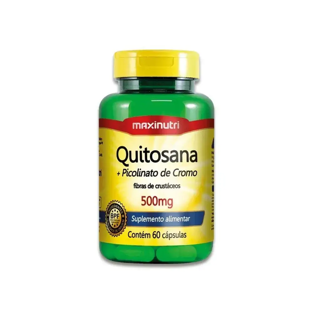 Quitosana com Picolinato de Cromo 500mg 60cps Maxinutri