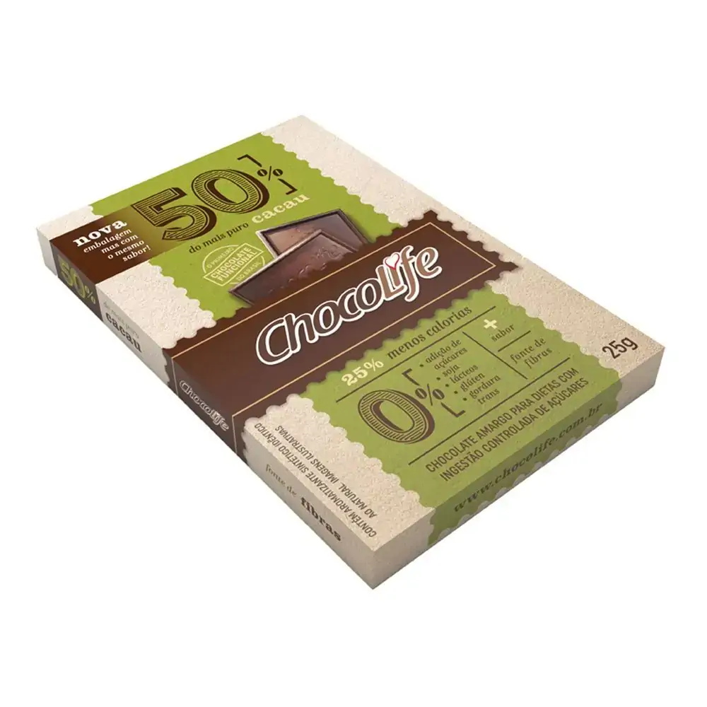 Chocolife 50 Cacau 25g Chocolife