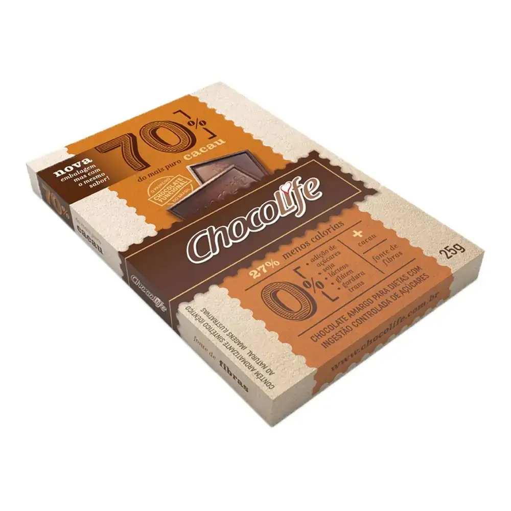 Chocolate 70 Zero 25g Chocolife