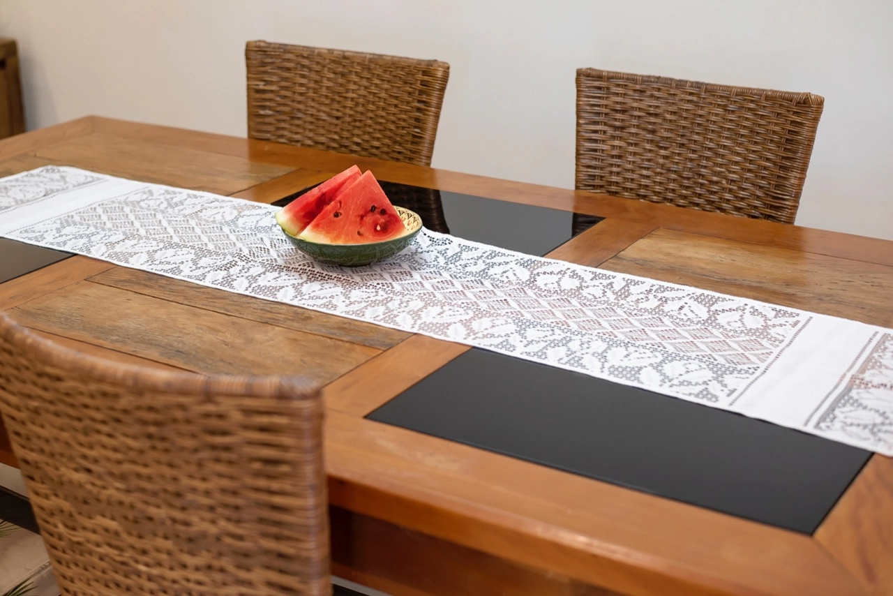 Trilho De Mesa Renda Tulipa 605 Soutextil