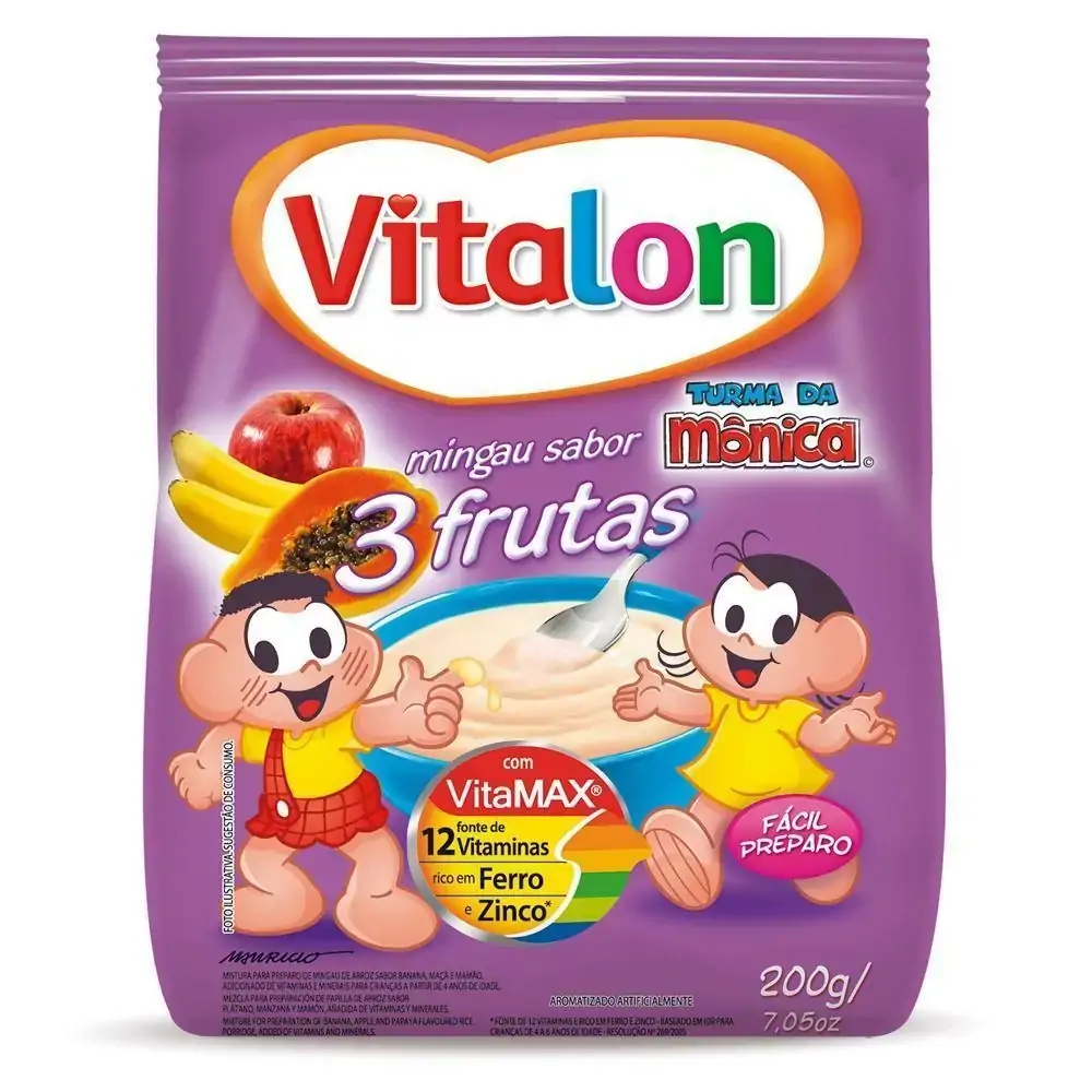 Mingau 3frutas Vitalon