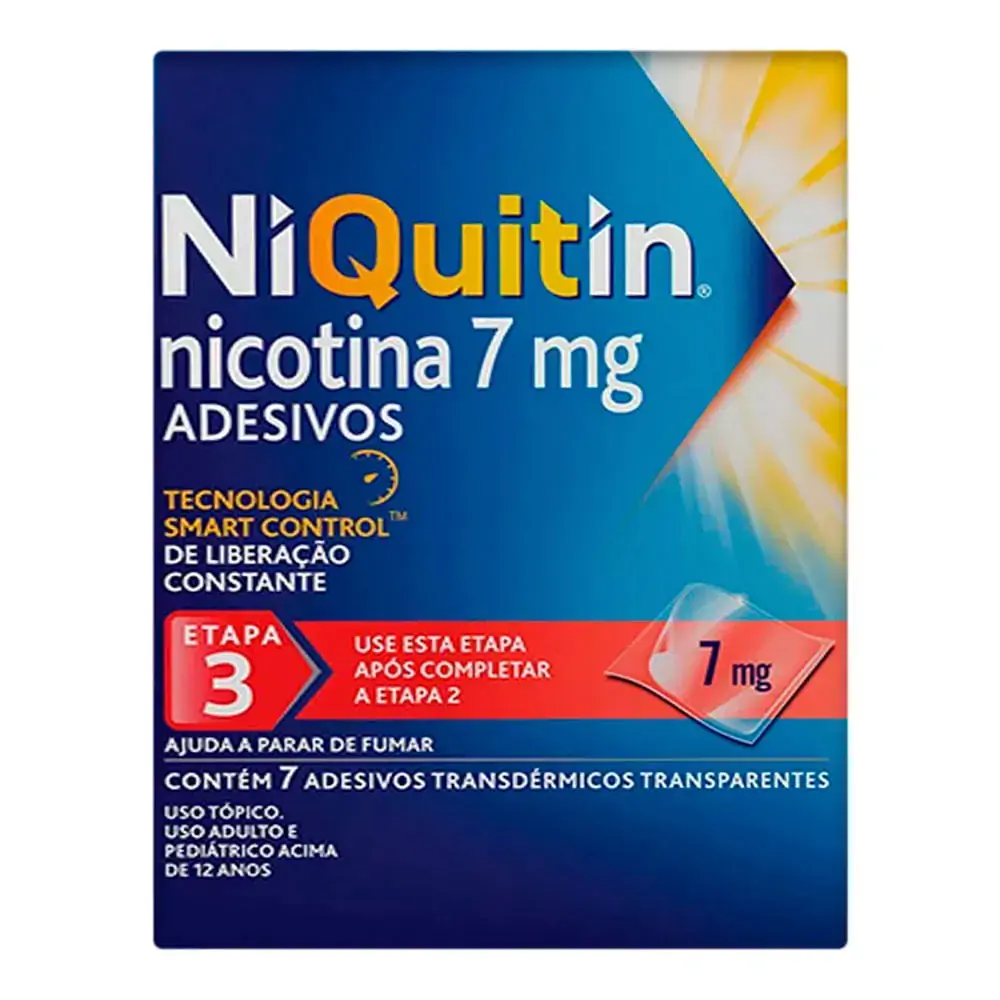 Niquitin Transdérmicos 7 mg com 7 adesivos