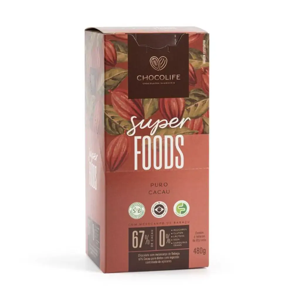 Super Foods Puro Cacau 80 Gr Chocolife