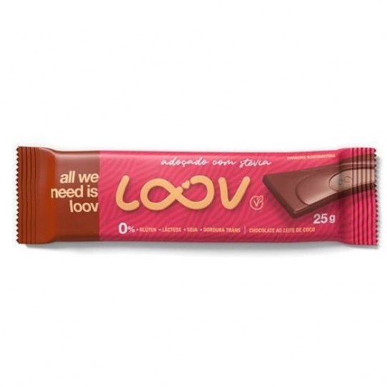 Choc Loov Ao Leite De Coco 25g