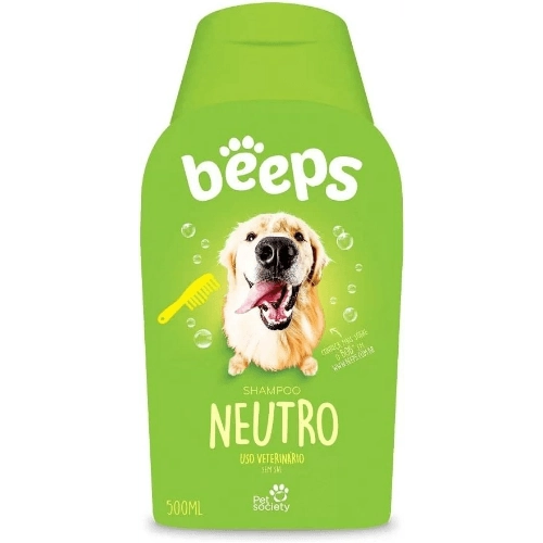 Shampoo Veterinário Beeps Neutro Para Cães E Gatos Sem Sal