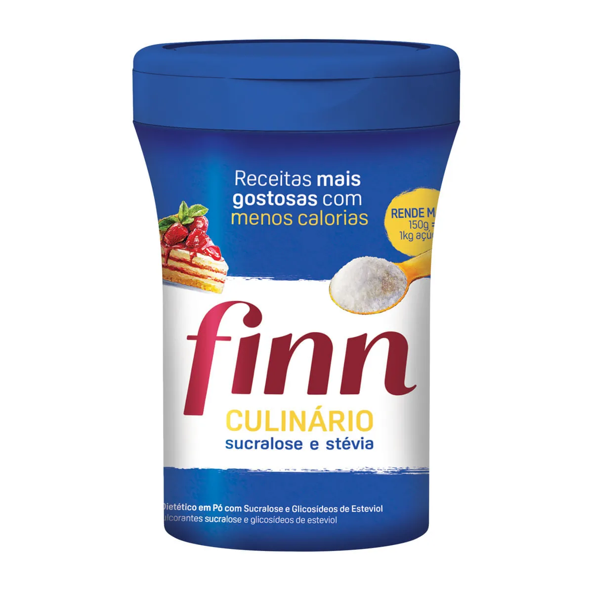 Adoçante Em Pó Sucralose Culinário Finn Pote 150g