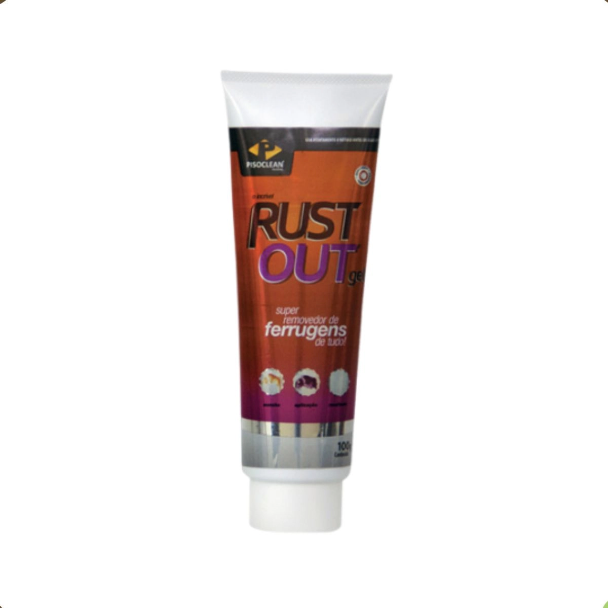 Pek Rustout Gel - Removedor De Ferrugens Para Todos Tipos De Superfícies - Pisoclean - 100g