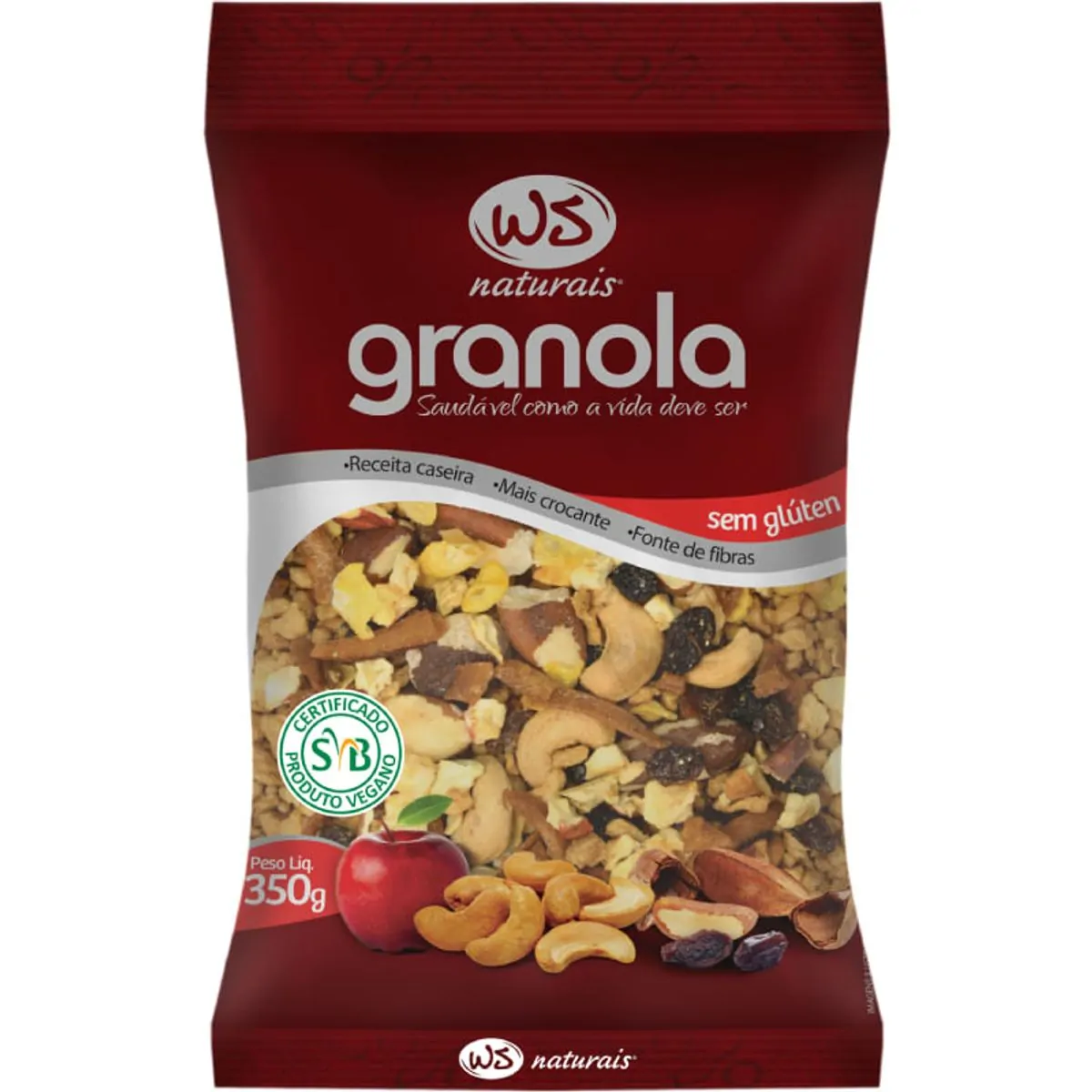 Granola Sem Gluten 350g Ws