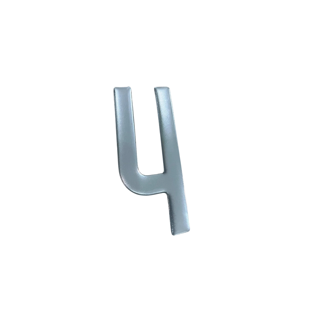 Adesivo Alfanumérico Pequeno Metalico - 4