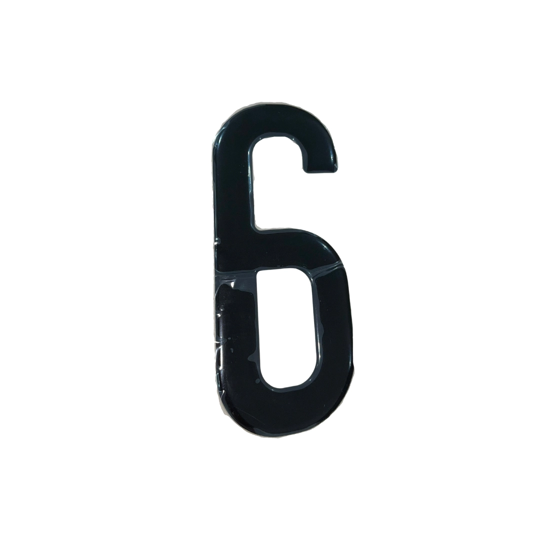 Adesivo Alfanumérico Grande Preto - 6