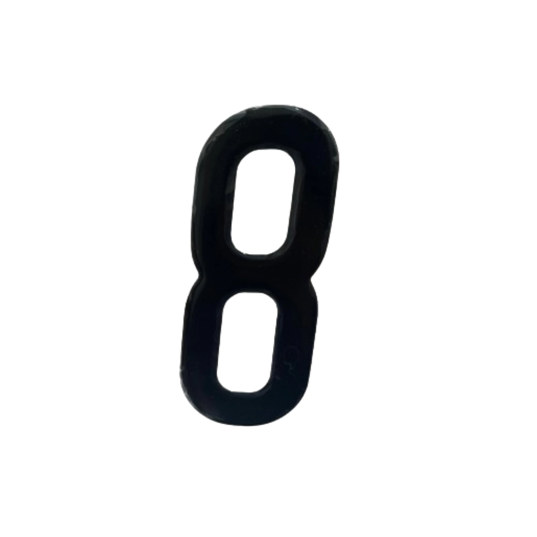 Adesivo Alfanumérico Grande Preto - 8