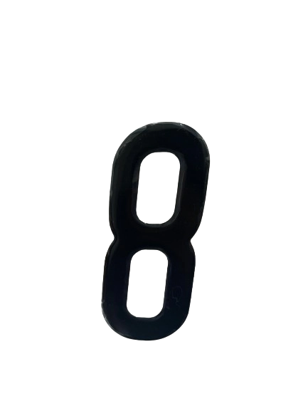 Adesivo Alfanumérico Pequeno Preto - 8