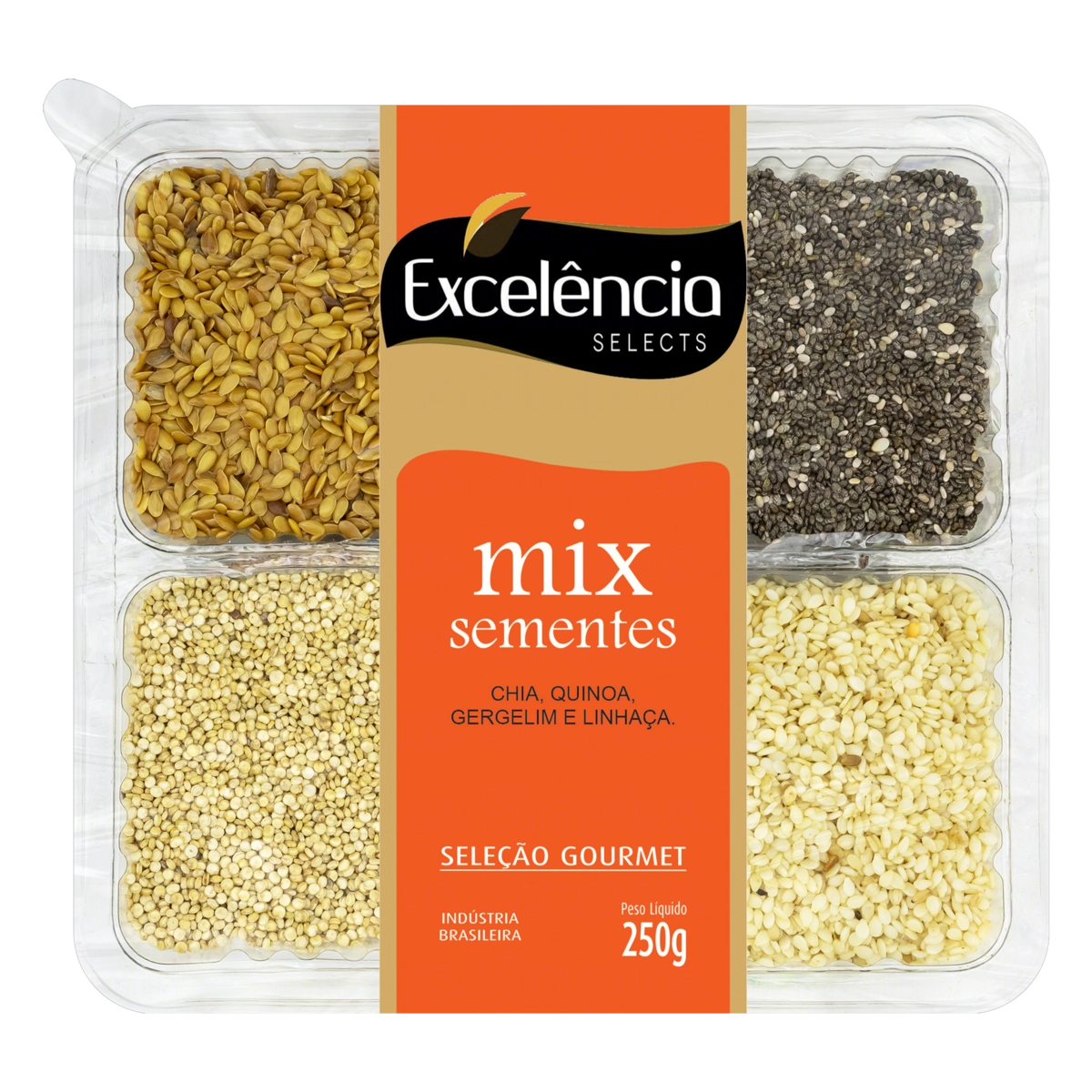 Mix De Sementes Excelência Selects Seleção Gourmet Bandeja 250g