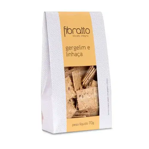 Bisct Integral Gergelim Linhaca 70g Fibratto