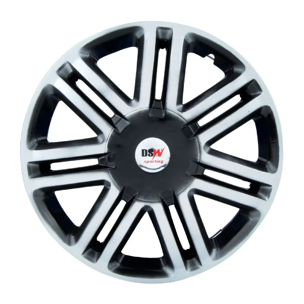 Calota Aro 13 Pol. Prata/Preto Fixação por Encaixe - CALLMAX DS66