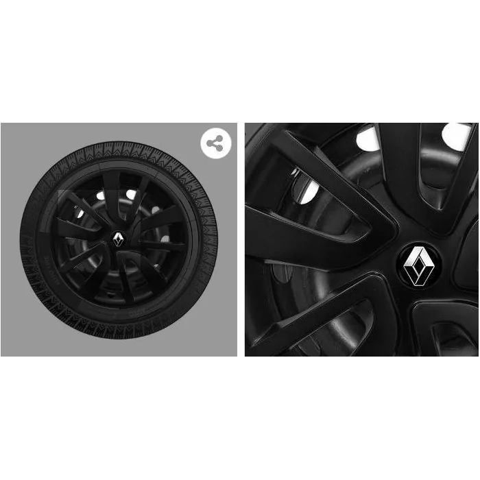 Calota Aro 15 Pol. Black Piano Fixação por Encaixe - CALLMAX DS5001BLP
