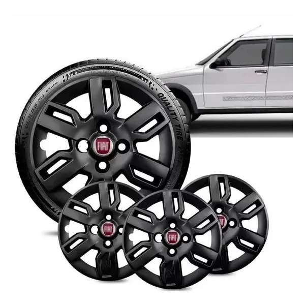 Calota Aro 13 Pol. Black Fosco Fixação por Parafuso - CALLMAX DS968BLP