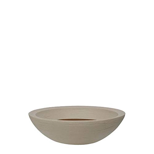 Vaso Vasart Terra Bowl Granito Areia 55x16cm