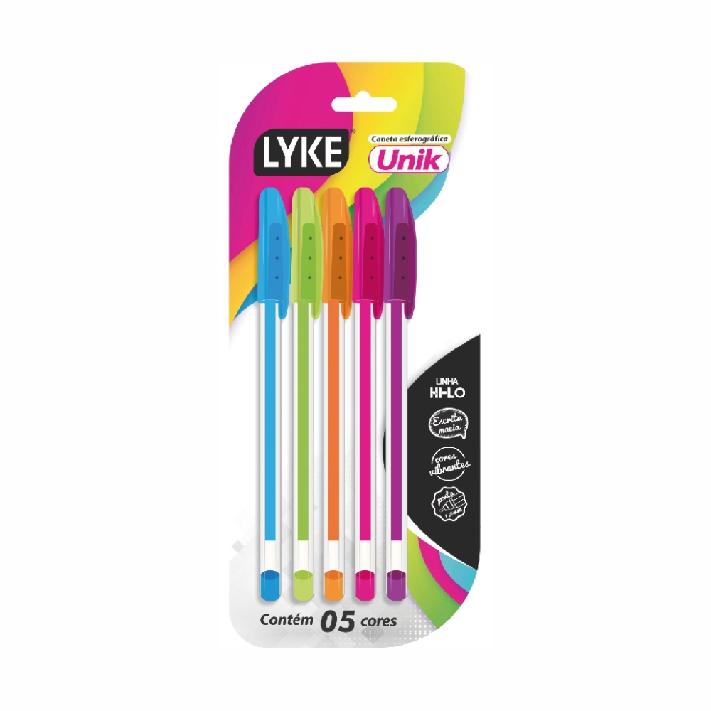 Caneta Esferografica Lyke 5 Cores