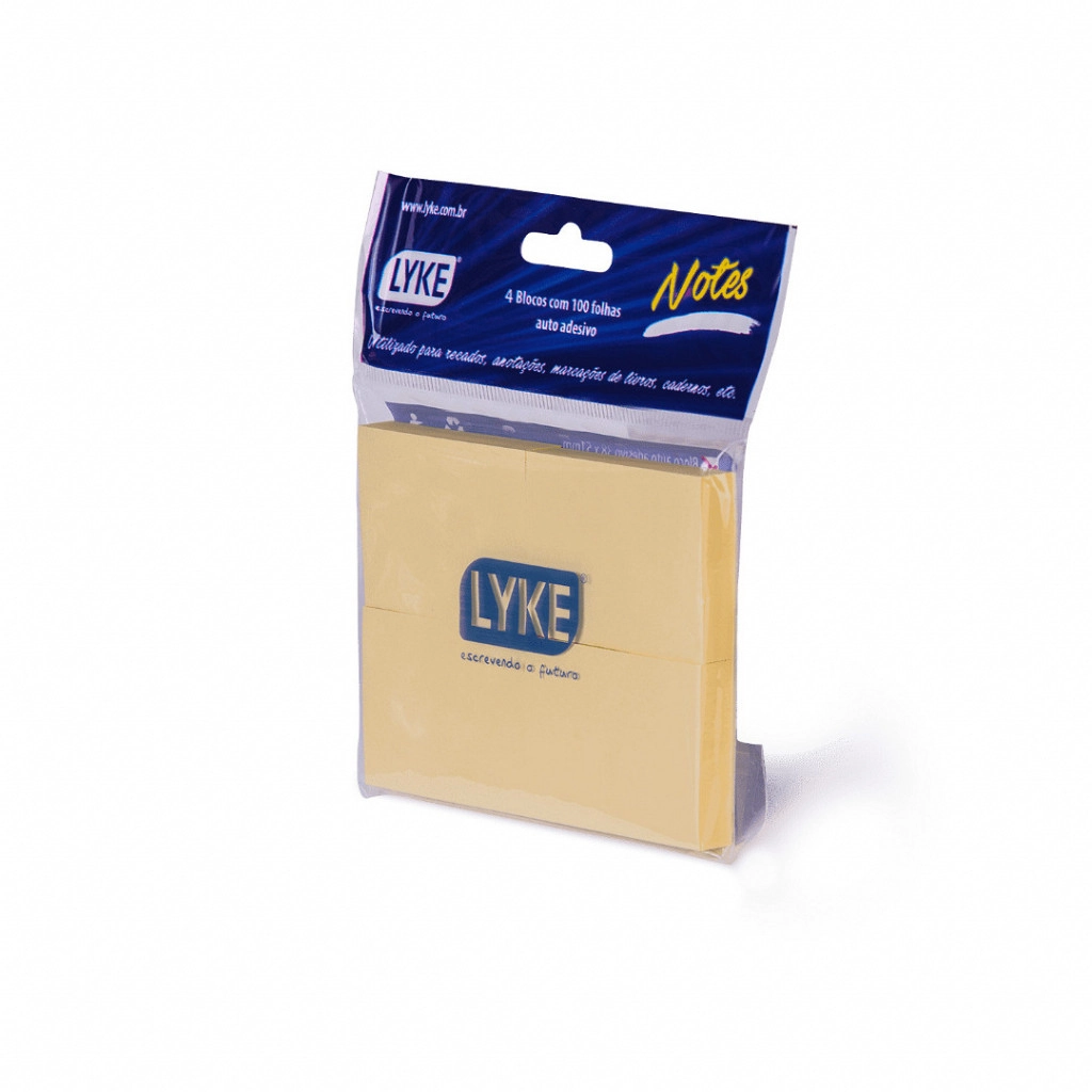 Post It Amarelo 38x51mm Like Adelbras C/4