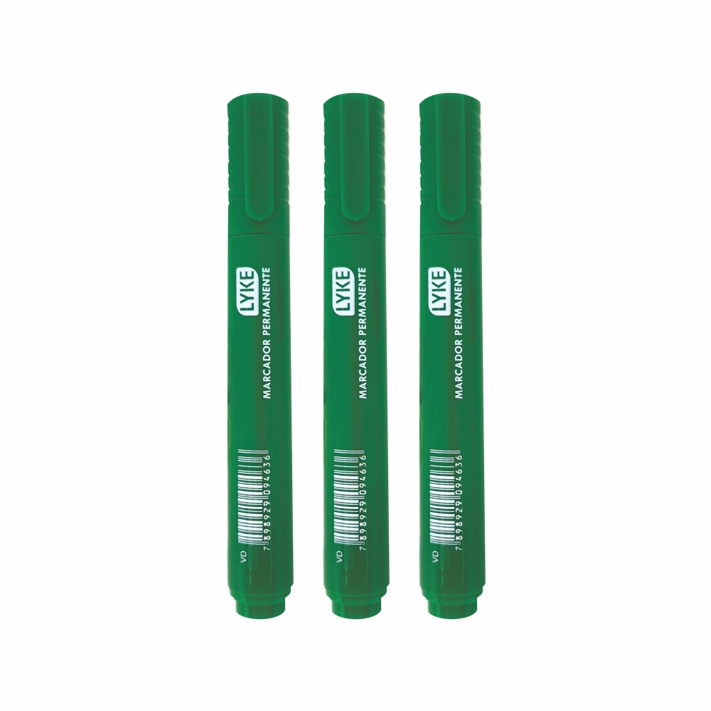 Pincel Marcador Perm Ponta Chanfrada Atomico Lyke Verde