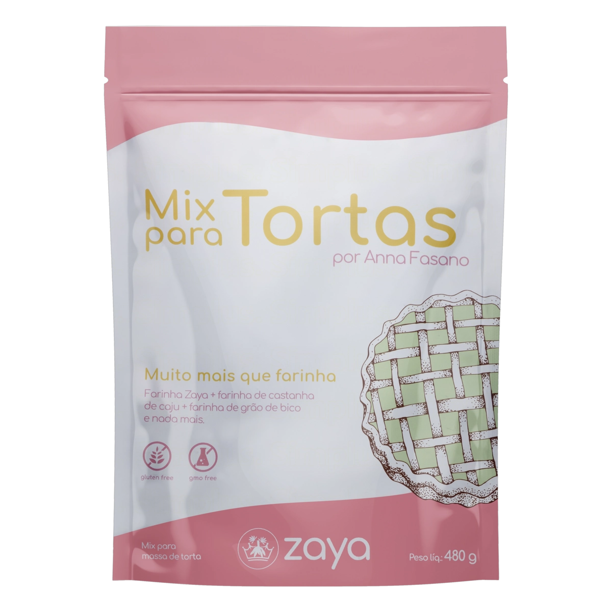 Mix de Farinhas para Tortas Sem Glúten Zaya 480g