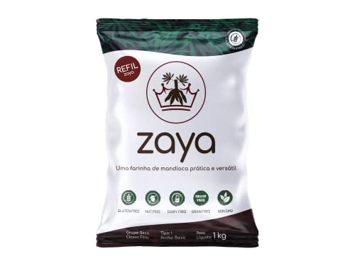 Farinha De Mandioca Tipo 1 Zaya Pacote 1kg Refil